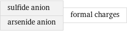 sulfide anion arsenide anion | formal charges