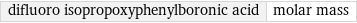 difluoro isopropoxyphenylboronic acid | molar mass