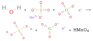  + + ⟶ + + HMnO4