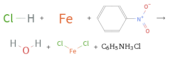  + + ⟶ + + C6H5NH3Cl