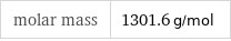 molar mass | 1301.6 g/mol