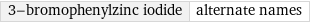 3-bromophenylzinc iodide | alternate names