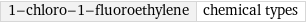 1-chloro-1-fluoroethylene | chemical types