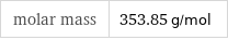 molar mass | 353.85 g/mol