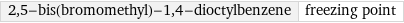 2, 5-bis(bromomethyl)-1, 4-dioctylbenzene | freezing point