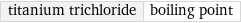 titanium trichloride | boiling point