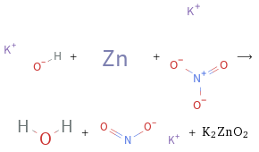  + + ⟶ + + K2ZnO2