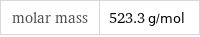 molar mass | 523.3 g/mol