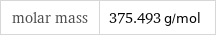 molar mass | 375.493 g/mol