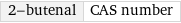 2-butenal | CAS number