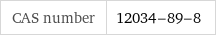 CAS number | 12034-89-8