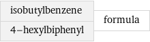 isobutylbenzene 4-hexylbiphenyl | formula