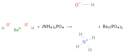  + (NH4)3PO4 ⟶ + Ba3(PO4)2