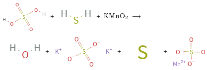  + + KMnO2 ⟶ + + + 