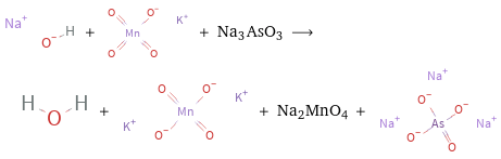  + + Na3AsO3 ⟶ + + Na2MnO4 + 