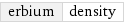 erbium | density