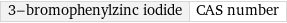 3-bromophenylzinc iodide | CAS number