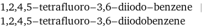 1, 2, 4, 5-tetrafluoro-3, 6-diiodo-benzene | 1, 2, 4, 5-tetrafluoro-3, 6-diiodobenzene