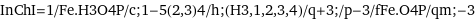 InChI=1/Fe.H3O4P/c;1-5(2, 3)4/h;(H3, 1, 2, 3, 4)/q+3;/p-3/fFe.O4P/qm;-3