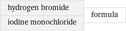 hydrogen bromide iodine monochloride | formula
