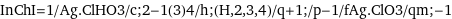 InChI=1/Ag.ClHO3/c;2-1(3)4/h;(H, 2, 3, 4)/q+1;/p-1/fAg.ClO3/qm;-1