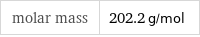 molar mass | 202.2 g/mol