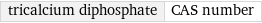 tricalcium diphosphate | CAS number