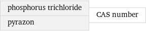 phosphorus trichloride pyrazon | CAS number