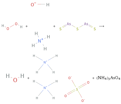  + + ⟶ + + (NH4)3AsO4