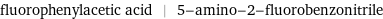 fluorophenylacetic acid | 5-amino-2-fluorobenzonitrile