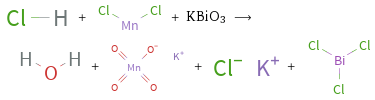  + + KBiO3 ⟶ + + + 