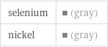 selenium | (gray) nickel | (gray)