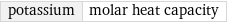 potassium | molar heat capacity