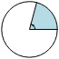 Visual representation for 5 π/12 radians