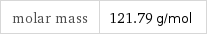 molar mass | 121.79 g/mol