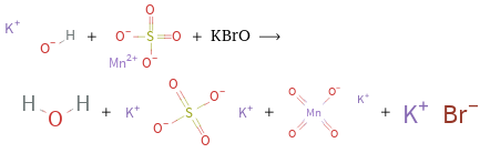  + + KBrO ⟶ + + + 