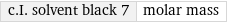 c.I. solvent black 7 | molar mass