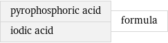 pyrophosphoric acid iodic acid | formula