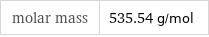 molar mass | 535.54 g/mol