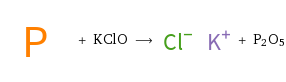  + KClO ⟶ + P2O5