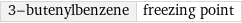 3-butenylbenzene | freezing point