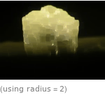  (using radius=2)