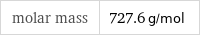 molar mass | 727.6 g/mol