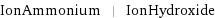 IonAmmonium | IonHydroxide