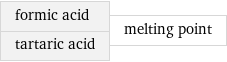 formic acid tartaric acid | melting point