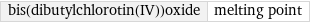 bis(dibutylchlorotin(IV))oxide | melting point