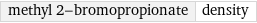 methyl 2-bromopropionate | density