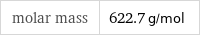 molar mass | 622.7 g/mol