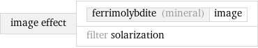 image effect | ferrimolybdite (mineral) | image filter solarization