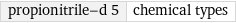 propionitrile-d 5 | chemical types